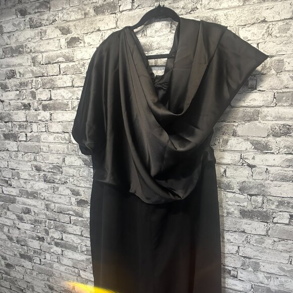 EUC Amsale The Slouch Black Elegant Jumpsuit Size 26 (Plus) - Picture 4 of 16